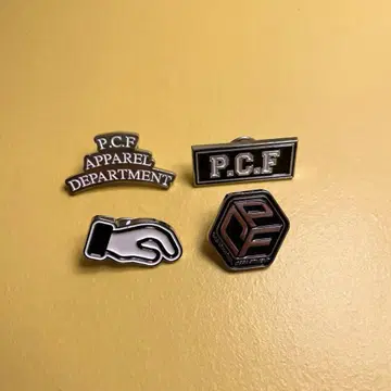 P.C.FAPPARELDEPARTMENT 핀 배지 아파데파