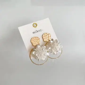 [화이트 플라워 2] 귀걸이 귀찌