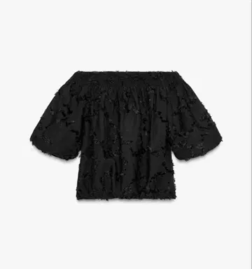 ZARA 프린지 퍼프 상의