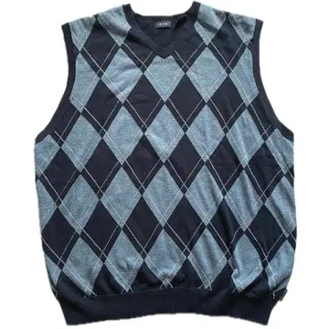 구제 의류 90s IZOD 니트 베스트 아가일 오버 사이즈