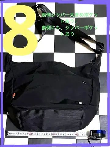 블랙 나일론 숄더백, 지퍼 숄더백,