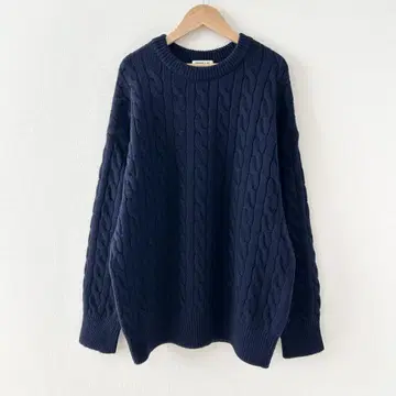 두지엠 클라세 Oversized Cable 니트 네이비