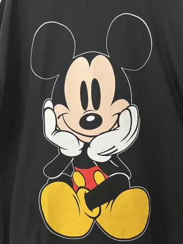 디즈니 빈티지 앉은 미키 T셔츠 데드스탁 택 포함