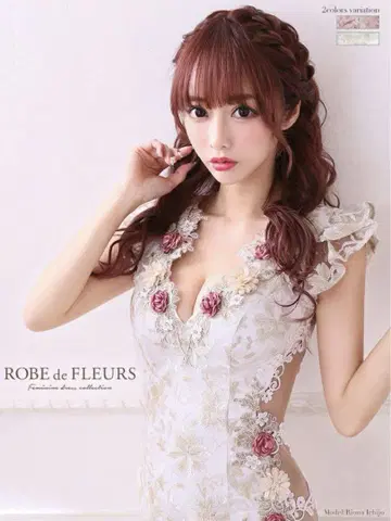 ROBE de FLEURS 플라워 모티브 인기 완판 미니 드레스
