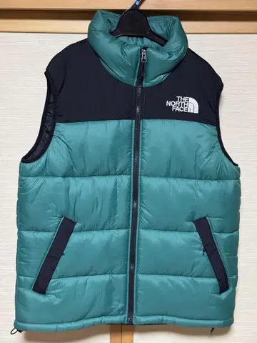 THE NORTH FACE 다운 베스트 그린 블랙 M 사이즈