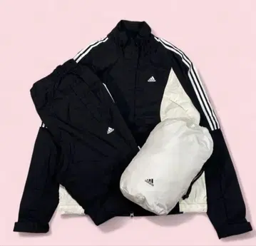 아디다스 ADIDAS 뒷면 메쉬 2WAY 레인코트 셋업 S