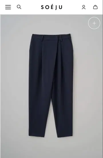 SOEJU 턱 팬츠 M 사이즈 NAVY