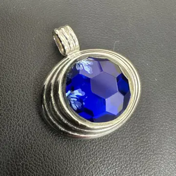 실버 색석 파랑 펜던트 펜던트 탑 큐빅