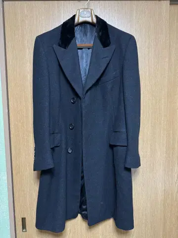 체스터필드 코트 미국제 비스포크 빈티지 블랙
