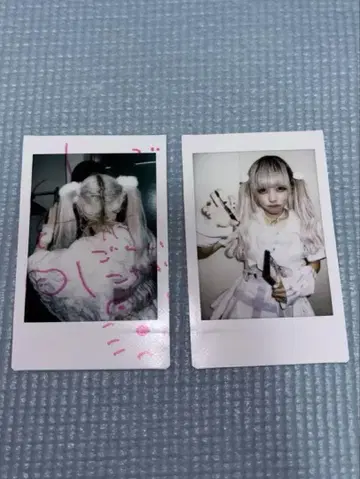 미우미오 사토미우 폴라로이드 사진 2장 세트