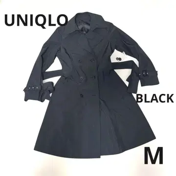 유니클로 트렌치코트 M 블랙