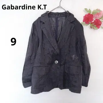 개버딘 티 자켓 아우터 오피스 다크 네이비 비침 9