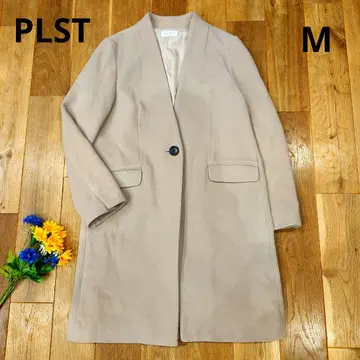 PLST 플라스테 울 모사 노카라 체스터 코트 M 롱