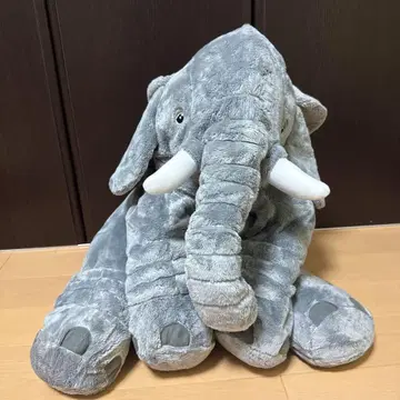 빅 그레이 코끼리 봉제 인형