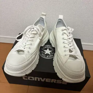 CONVERSE 트랙 웨이브 화이트 스니커즈