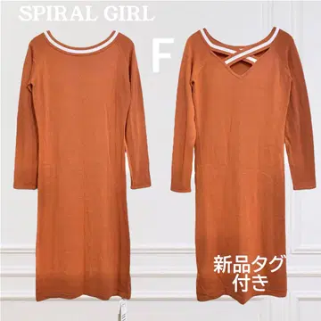 [택 포함] SPIRAL GIRL 스파이럴걸 롱 니트 원피스 F