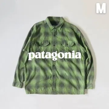 Patagonia 2006 플래니건 셔츠 온두라스 제조 M 그린