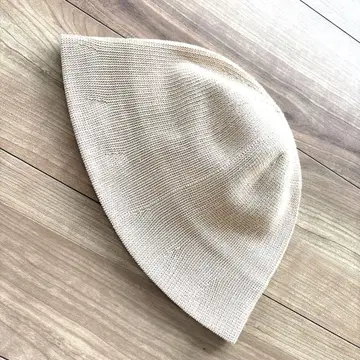 베이지 버킷햇 비스코스 나일론