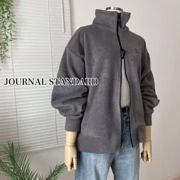 [ 2024AW ] JS 플리스 더블 지퍼 하이넥 블루종 그레이