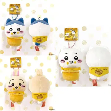 치이카와 마카오 한정판 마스코트 봉제 인형 에그타르트 하치와레 토끼