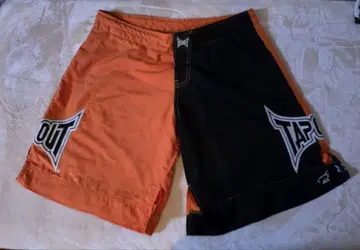 TAPOUT 한정판 팬츠 오렌지/블랙 격투기 팬츠