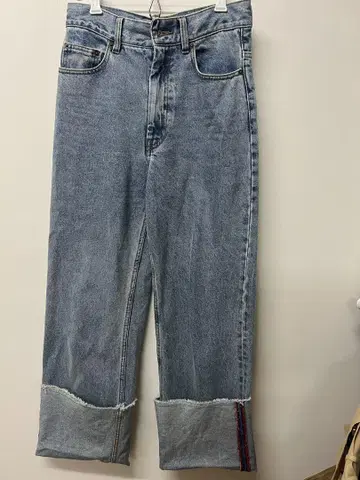 FREAK'S STORE 와이드 레그 데님 라이트 블루