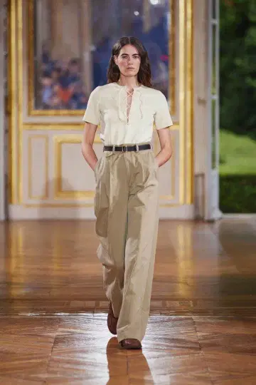 AURALEE 25SS 치노 원턱 팬츠