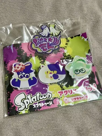 Splatoon 아크릴 클립 4개 세트