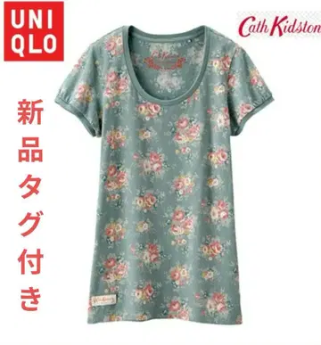 Cath Kidston 캐스 키드슨 유니클로 T셔츠 네이비 꽃