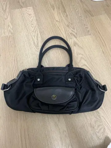랑셀 블랙 핸드백 빈티지
