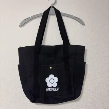 MARY QUANT 마리크와 블랙 토트백 블랙