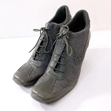 새상품급 노네임 웨지솔 스니커즈 24.5cm 그레이 인기