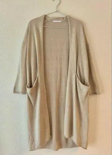 evam eva 린넨 실크 니트 로브