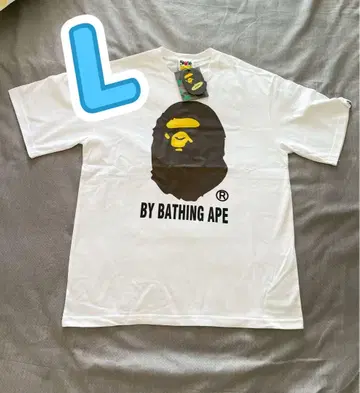 BY BATHING APE 티셔츠 L 사이즈 화이트|j