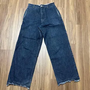 Soerte 다크 블루 와이드 레그 데님