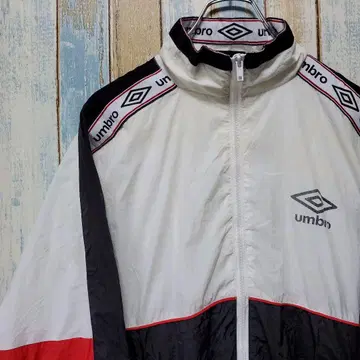 1123 엄브로 나일론 자켓 원포인트 로고 프린트 소매 라인