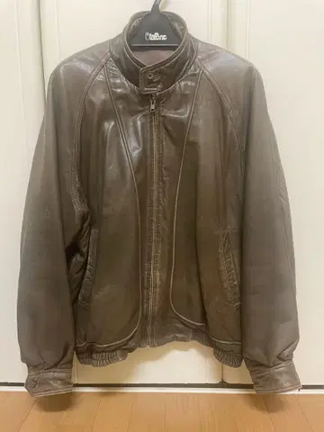 ANGEL LEATHER 브라운 가죽 자켓