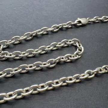 [와이드 18g 43cm silver925] 빈티지 팥 체인
