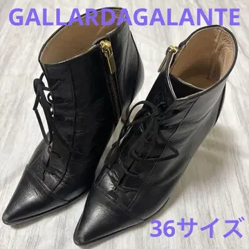 GALLARDAGALANTE 가죽 블랙 부티 [36] 하이힐