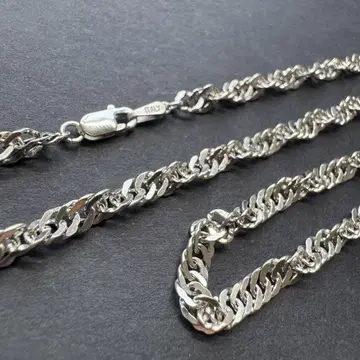 [ 와이드 3.6mm ] 이탈리아제 silver925 스크류 체인