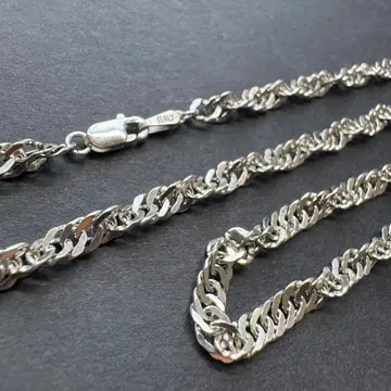 [ 와이드 3.6mm ] 이탈리아제 silver925 스크류 체인