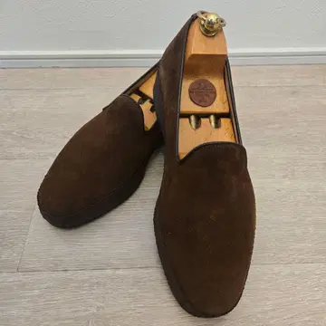 Sanders 오페라 로퍼 스웨이드 브라운