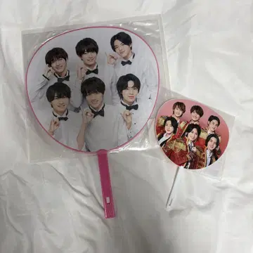 미소년 집합 부채 세트