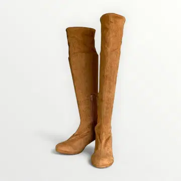 스웨이드 니하이 롱 부츠 (23cm)