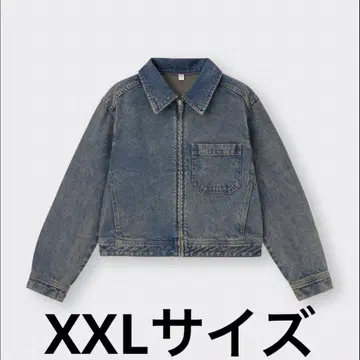 새상품급 완판템 GU 지유 데님 집업 블루종 blue XXL 사이즈