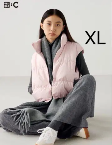 [새상품] UNIQLOC 다운 크롭 베스트 다운 베스트 XL 사이즈