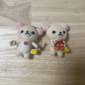코리락쿠마 마스코트 키링 2세트