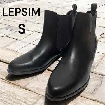 LEPSIM 렙심 사이드 고어 부츠 숏 블랙 새상품 S 인조 가죽