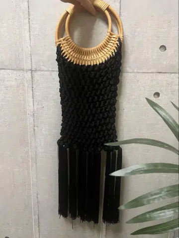 클라네 CLANE FRINGE BRAID BAMBOO BAG 카고백