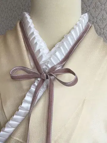 레이어트 카라 리본 포함 프릴 레이어트 카라 졸업식 하카마 후리소데